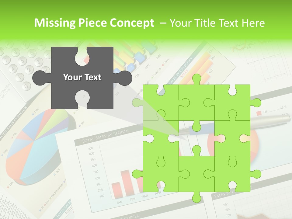 Diagram Hand Economic PowerPoint Template