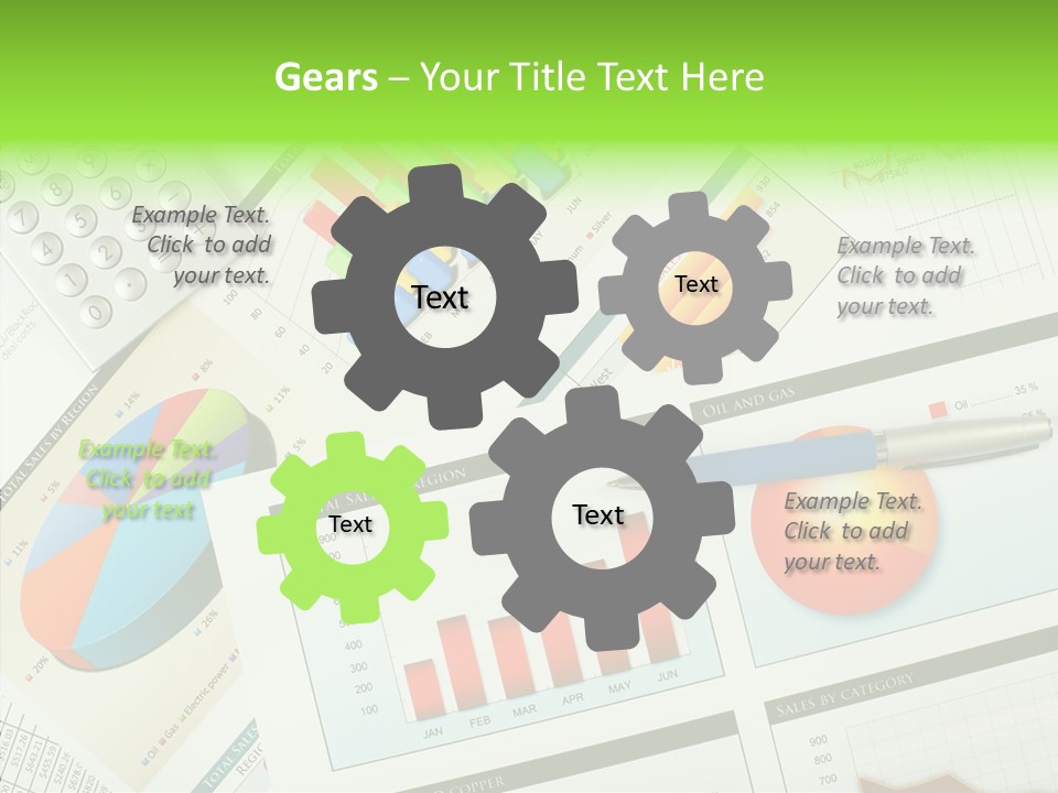 Diagram Hand Economic PowerPoint Template