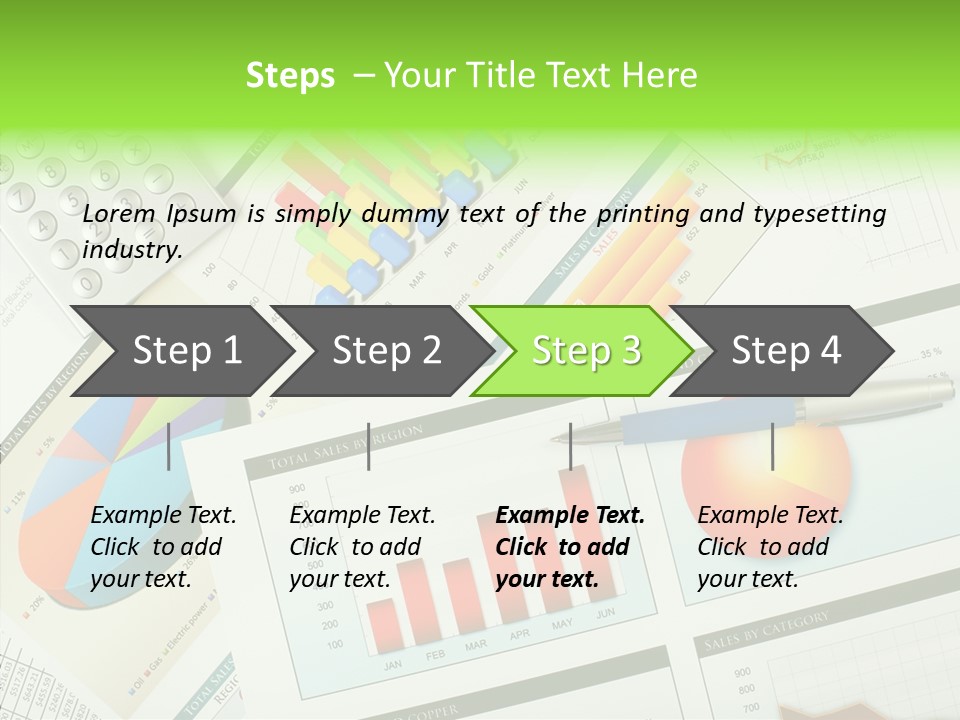Diagram Hand Economic PowerPoint Template