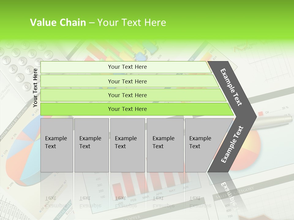 Diagram Hand Economic PowerPoint Template