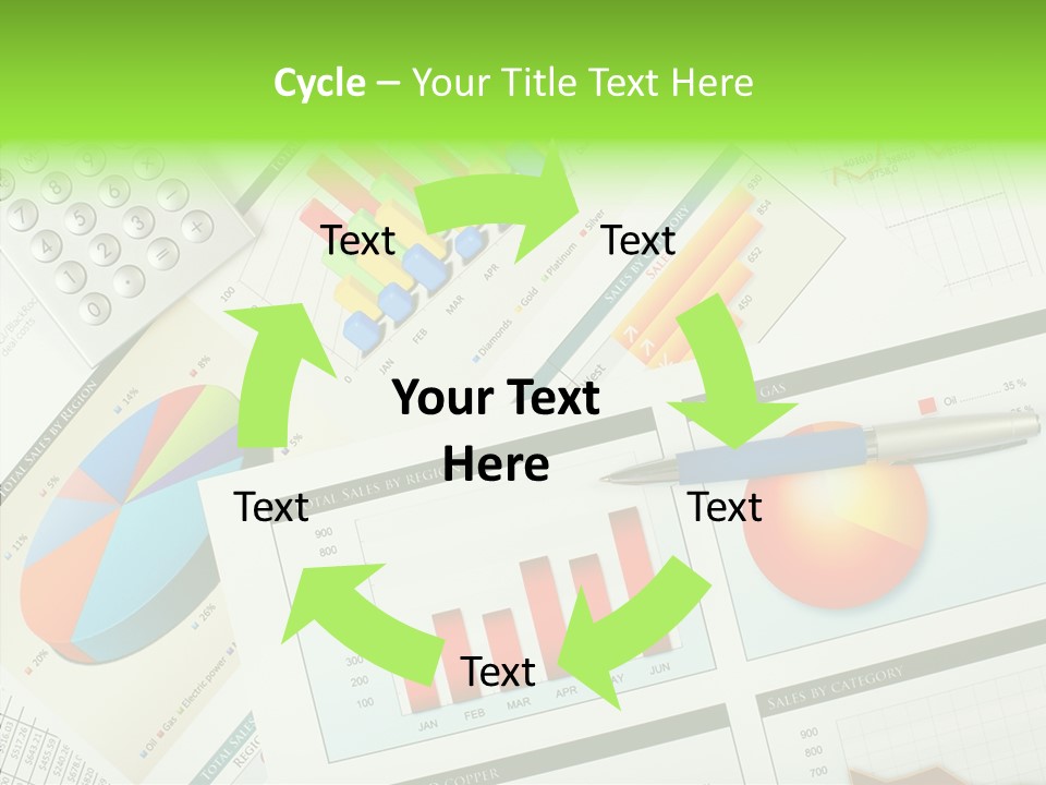 Diagram Hand Economic PowerPoint Template