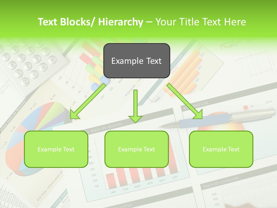 Diagram Hand Economic PowerPoint Template