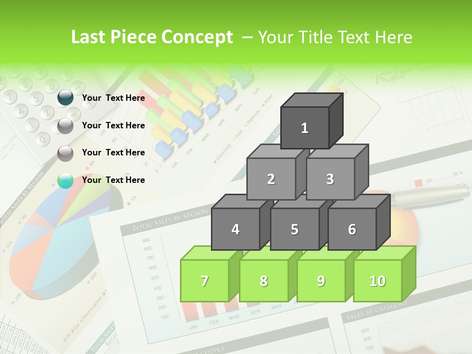 Diagram Hand Economic PowerPoint Template