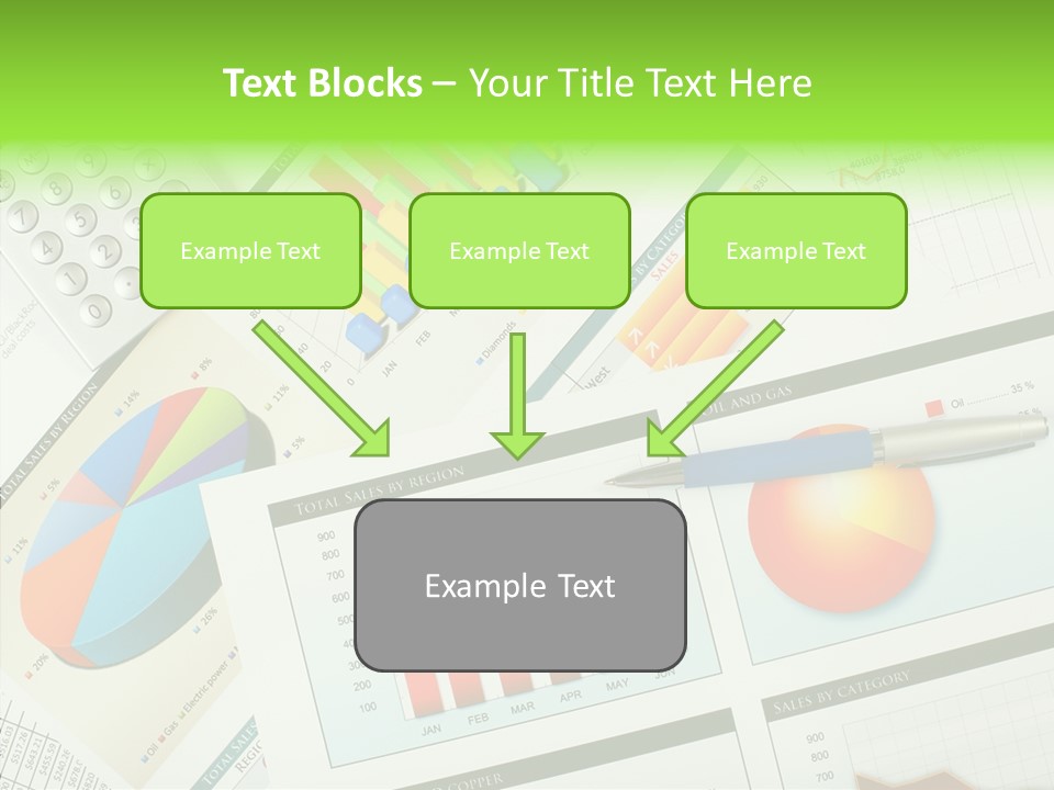 Diagram Hand Economic PowerPoint Template