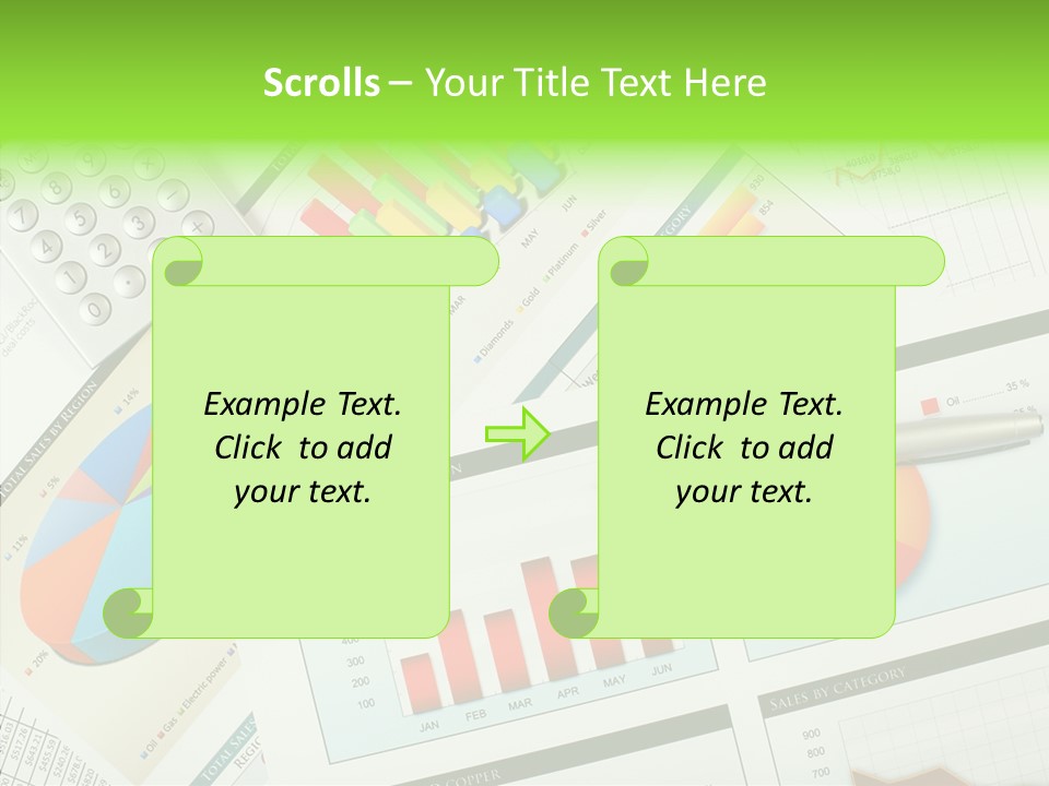 Diagram Hand Economic PowerPoint Template