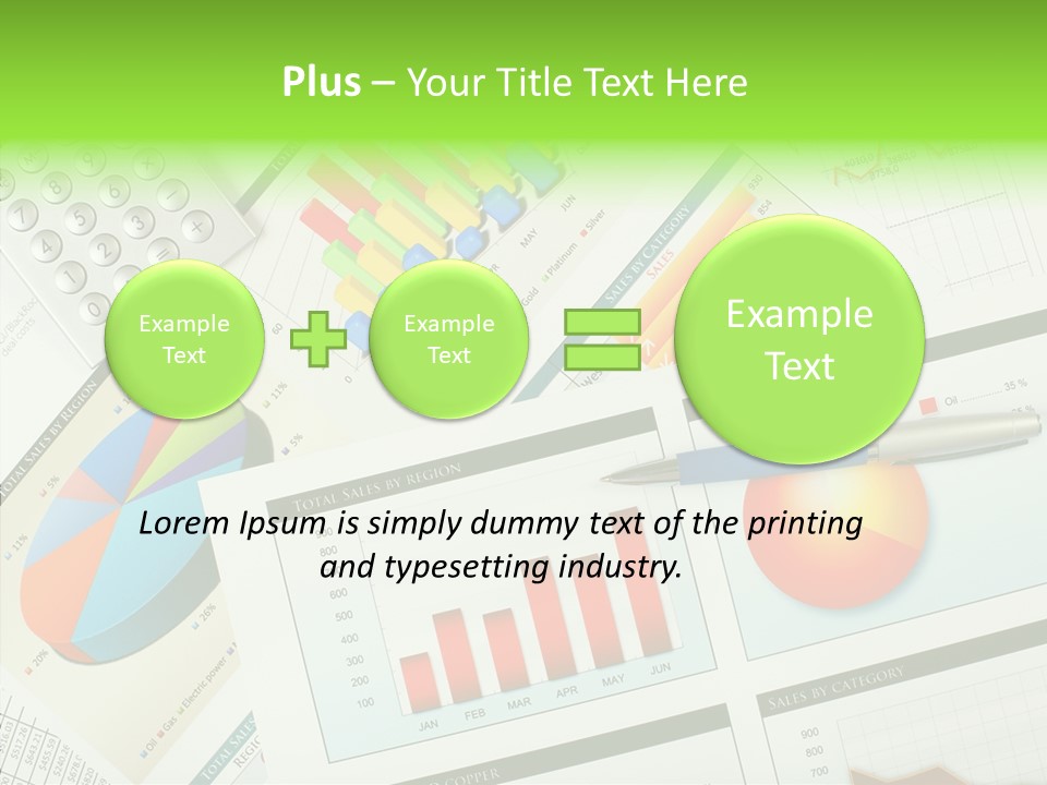 Diagram Hand Economic PowerPoint Template