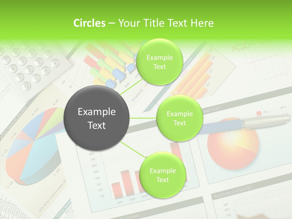 Diagram Hand Economic PowerPoint Template