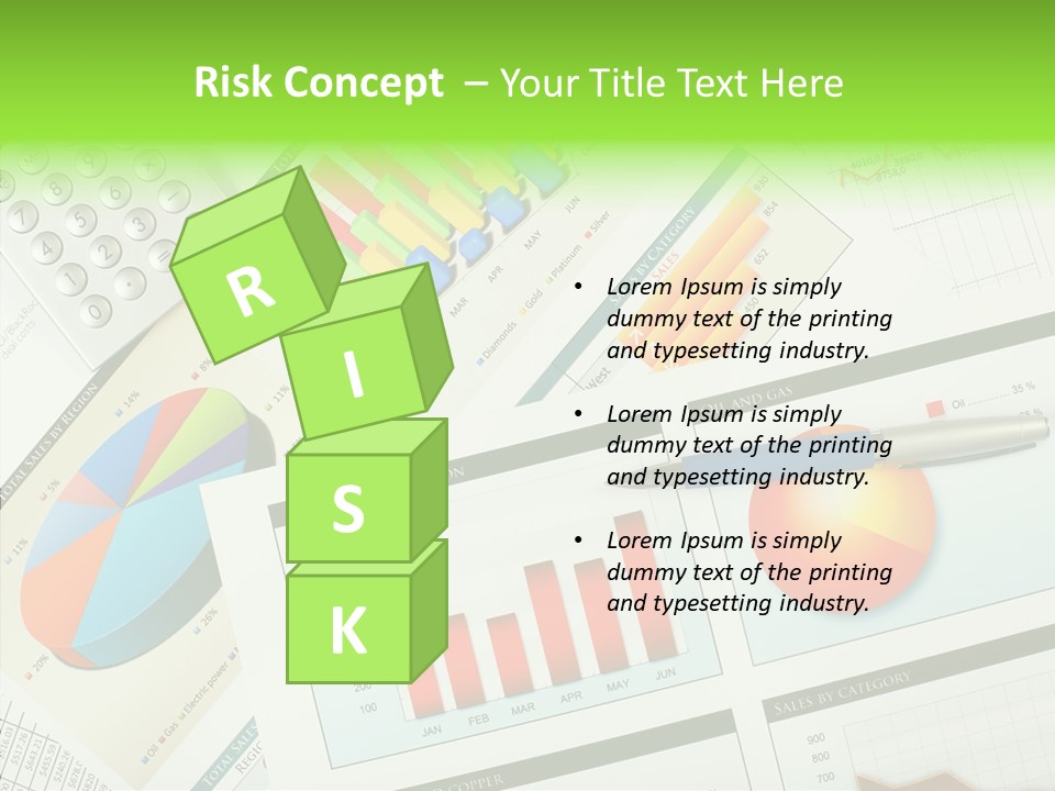 Diagram Hand Economic PowerPoint Template