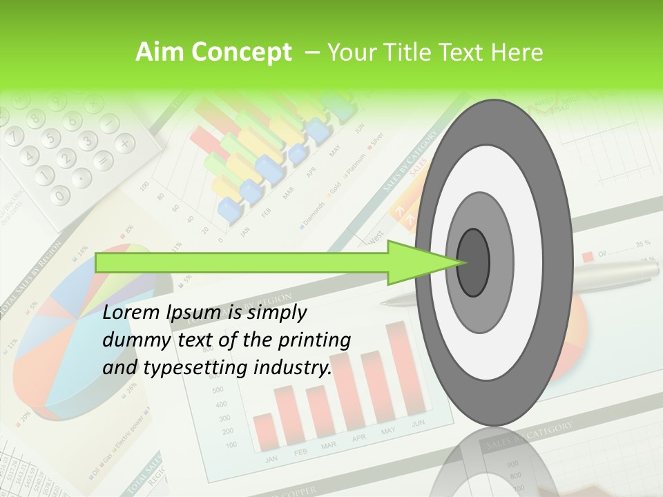 Diagram Hand Economic PowerPoint Template