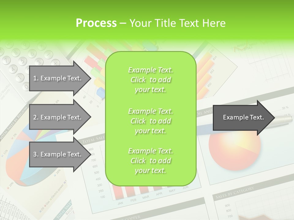 Diagram Hand Economic PowerPoint Template