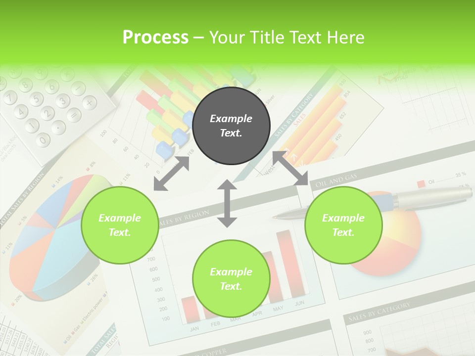 Diagram Hand Economic PowerPoint Template