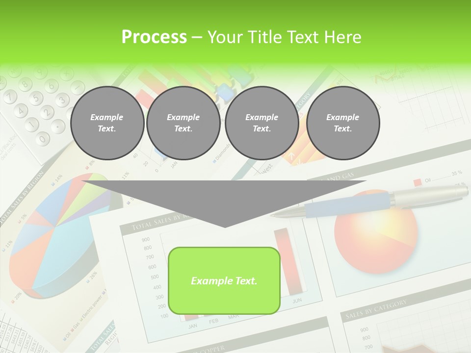 Diagram Hand Economic PowerPoint Template