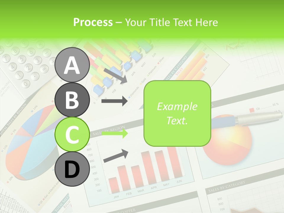 Diagram Hand Economic PowerPoint Template