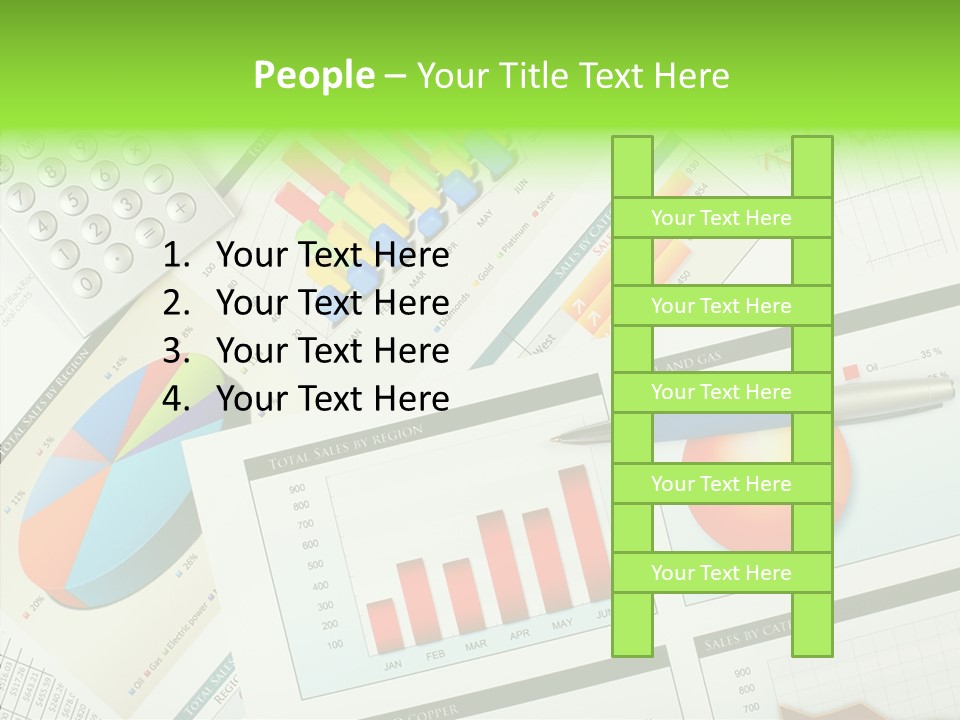 Diagram Hand Economic PowerPoint Template