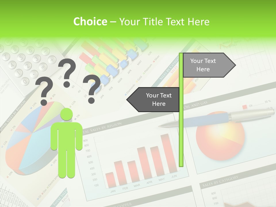 Diagram Hand Economic PowerPoint Template