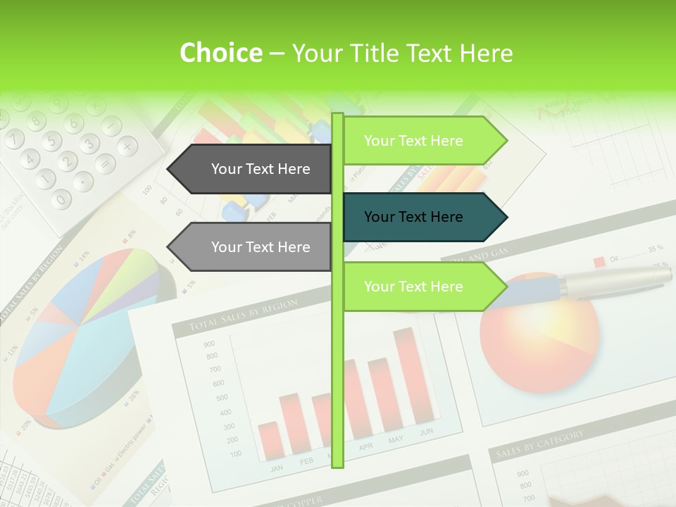 Diagram Hand Economic PowerPoint Template