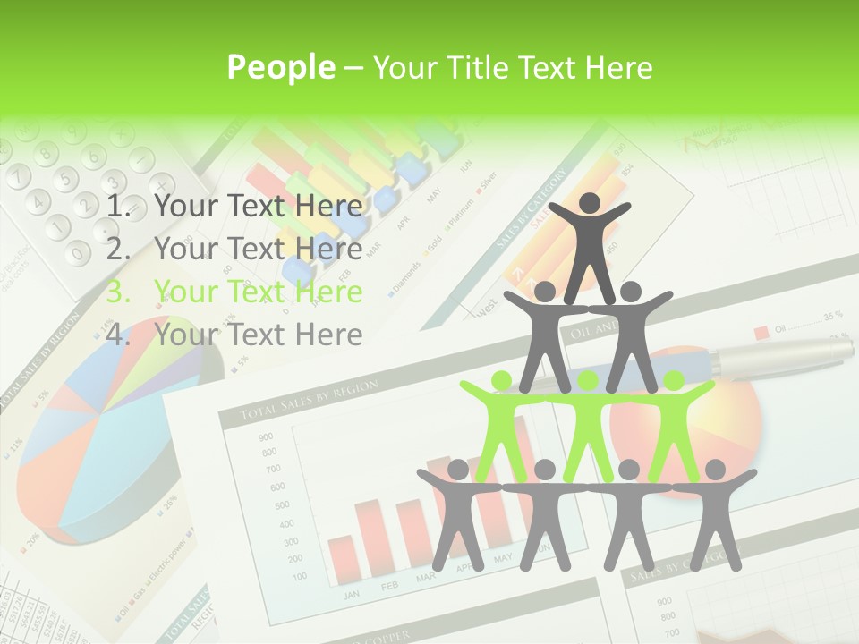 Diagram Hand Economic PowerPoint Template