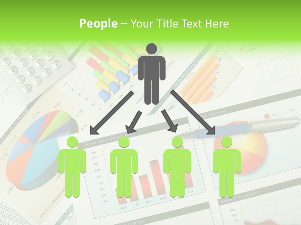 Diagram Hand Economic PowerPoint Template