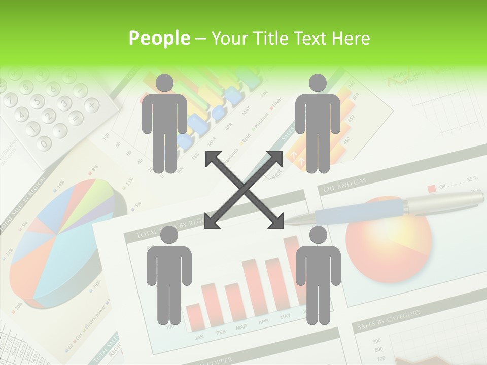 Diagram Hand Economic PowerPoint Template