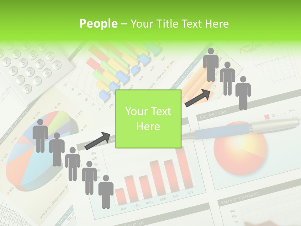Diagram Hand Economic PowerPoint Template