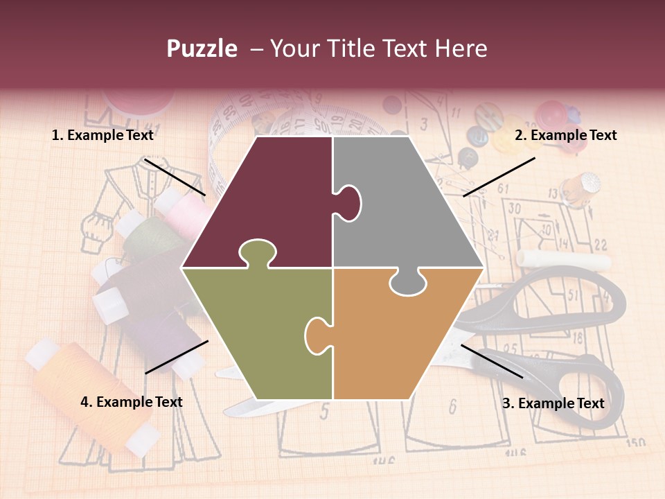 Bobbin Fiber Thread PowerPoint Template