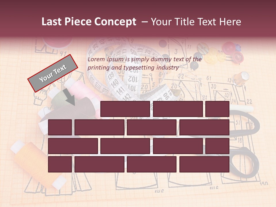 Bobbin Fiber Thread PowerPoint Template