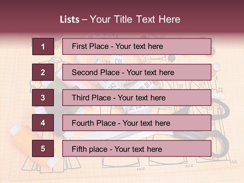 Bobbin Fiber Thread PowerPoint Template