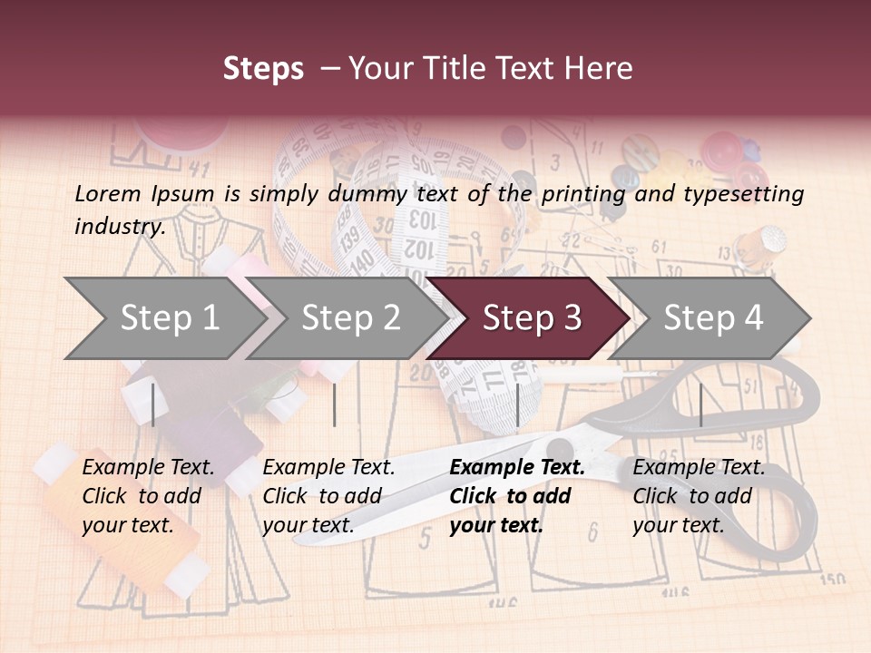 Bobbin Fiber Thread PowerPoint Template