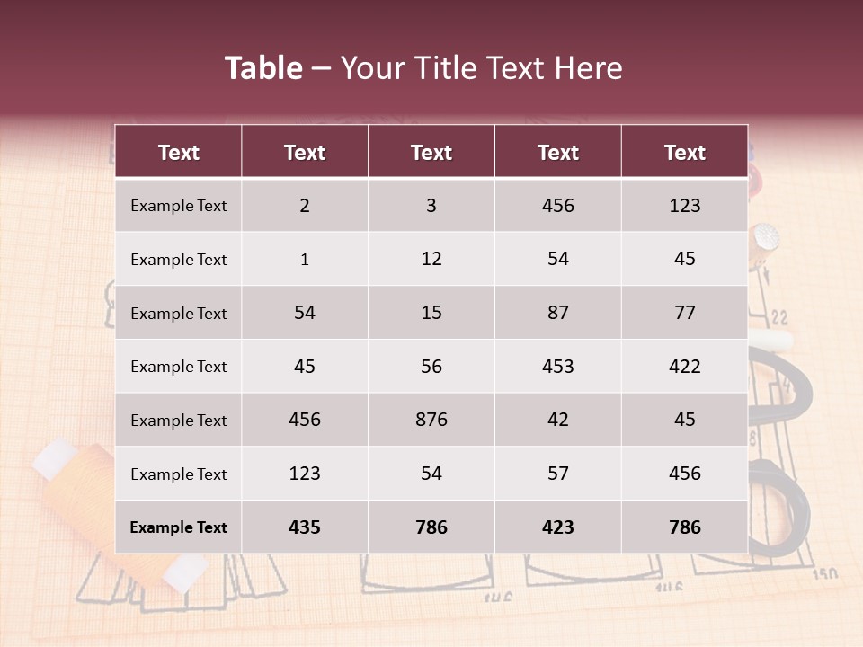 Bobbin Fiber Thread PowerPoint Template