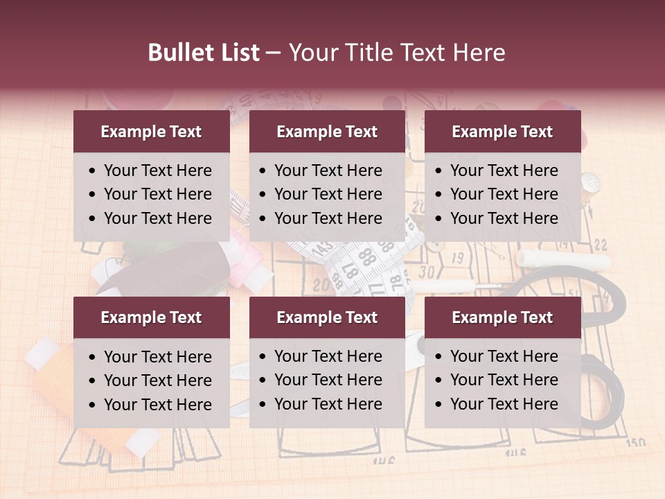 Bobbin Fiber Thread PowerPoint Template