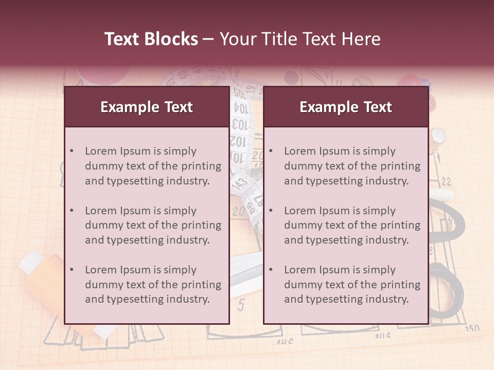 Bobbin Fiber Thread PowerPoint Template