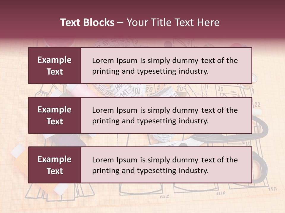 Bobbin Fiber Thread PowerPoint Template