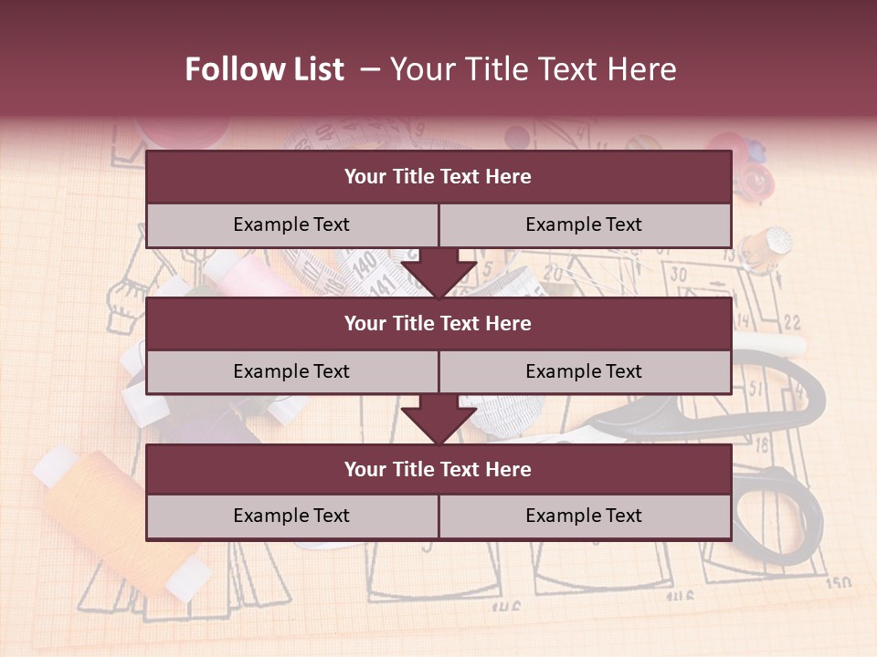 Bobbin Fiber Thread PowerPoint Template