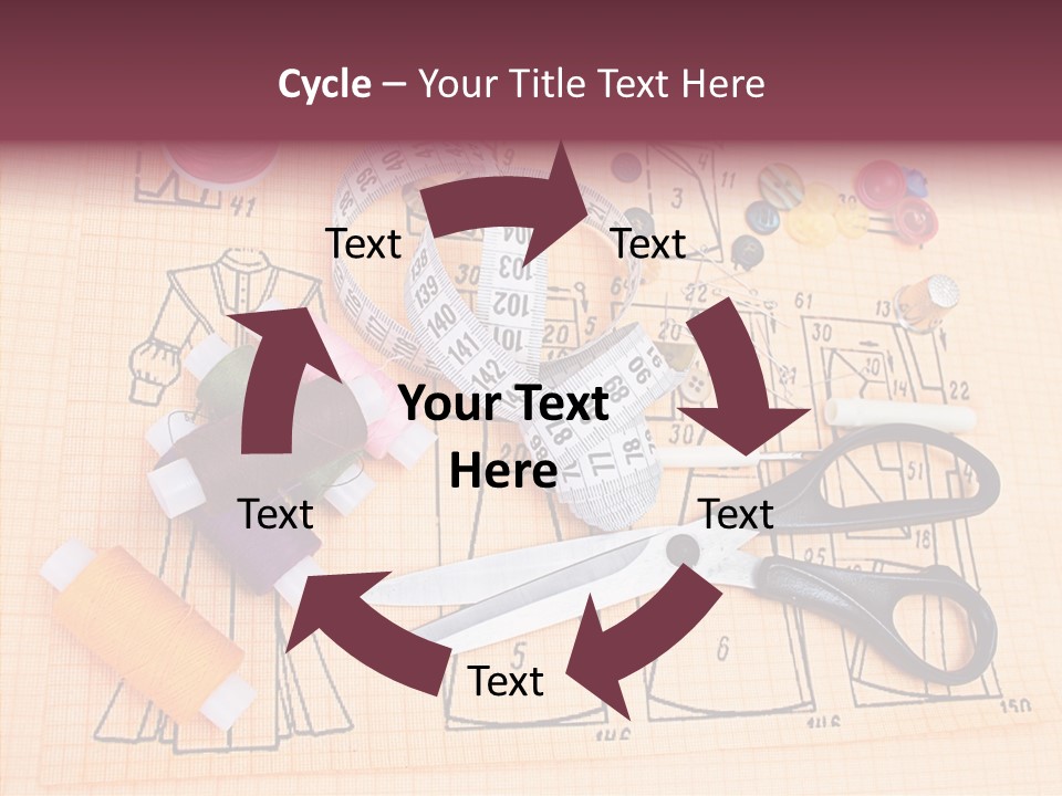 Bobbin Fiber Thread PowerPoint Template