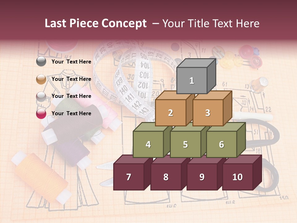 Bobbin Fiber Thread PowerPoint Template