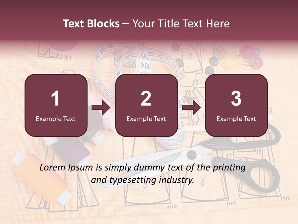Bobbin Fiber Thread PowerPoint Template