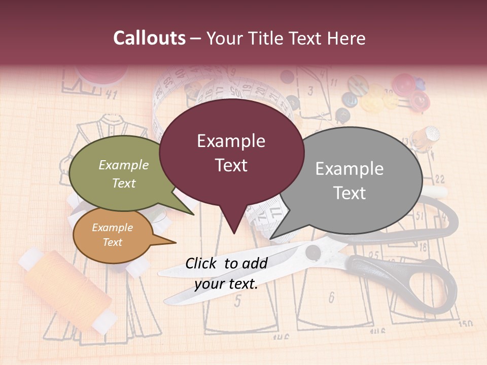 Bobbin Fiber Thread PowerPoint Template