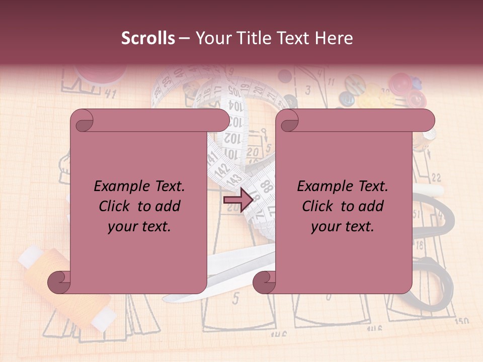 Bobbin Fiber Thread PowerPoint Template