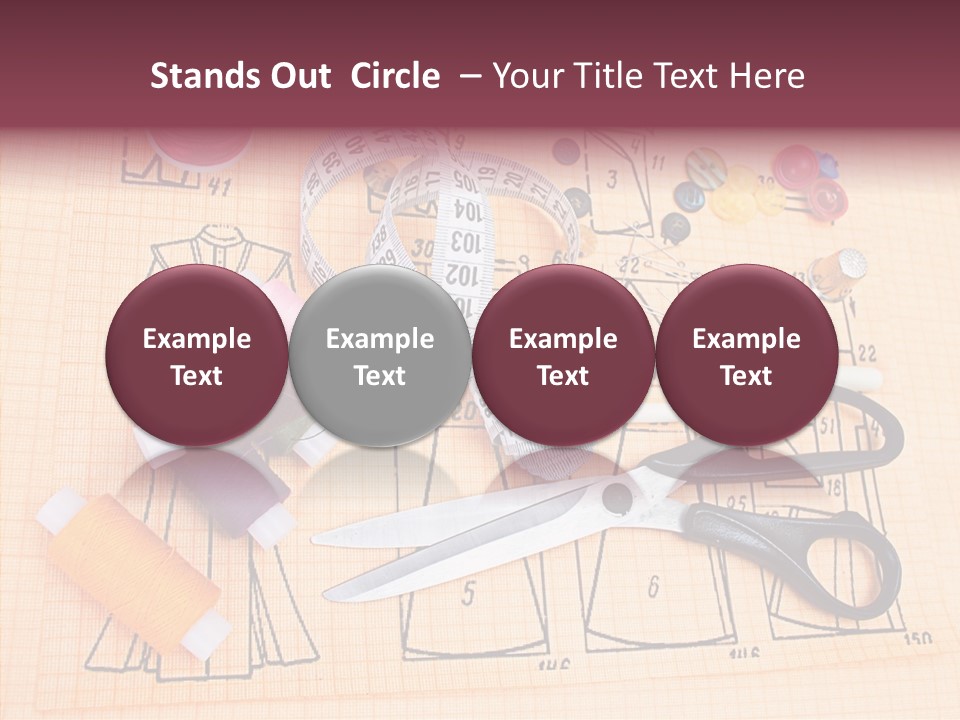 Bobbin Fiber Thread PowerPoint Template