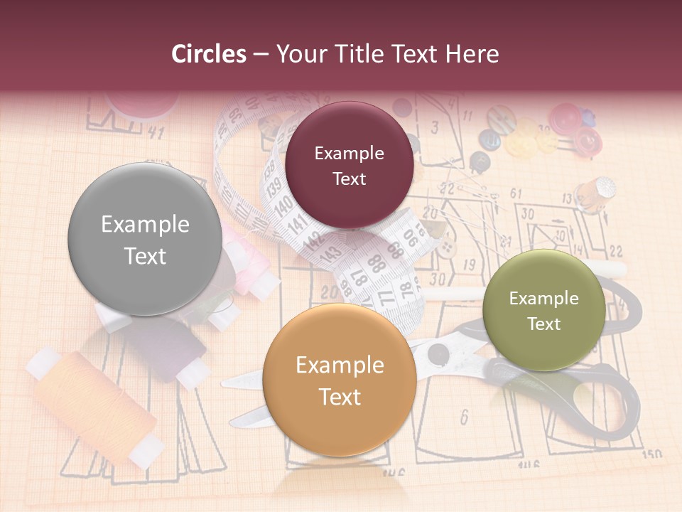 Bobbin Fiber Thread PowerPoint Template