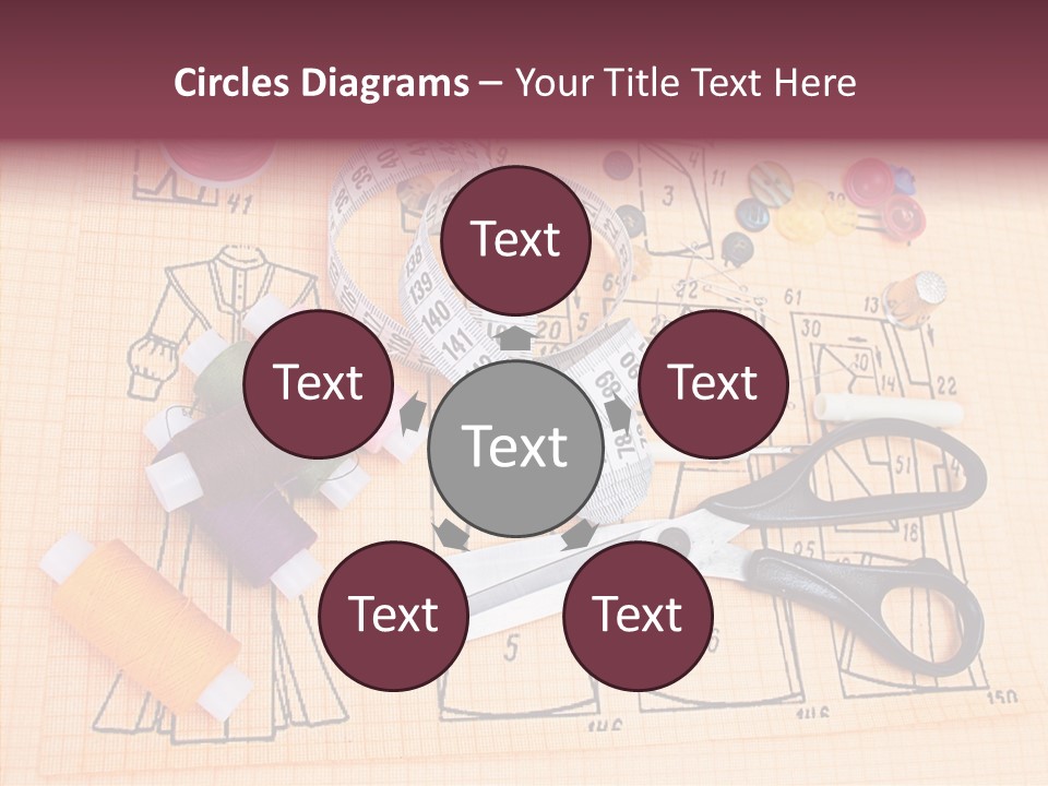 Bobbin Fiber Thread PowerPoint Template