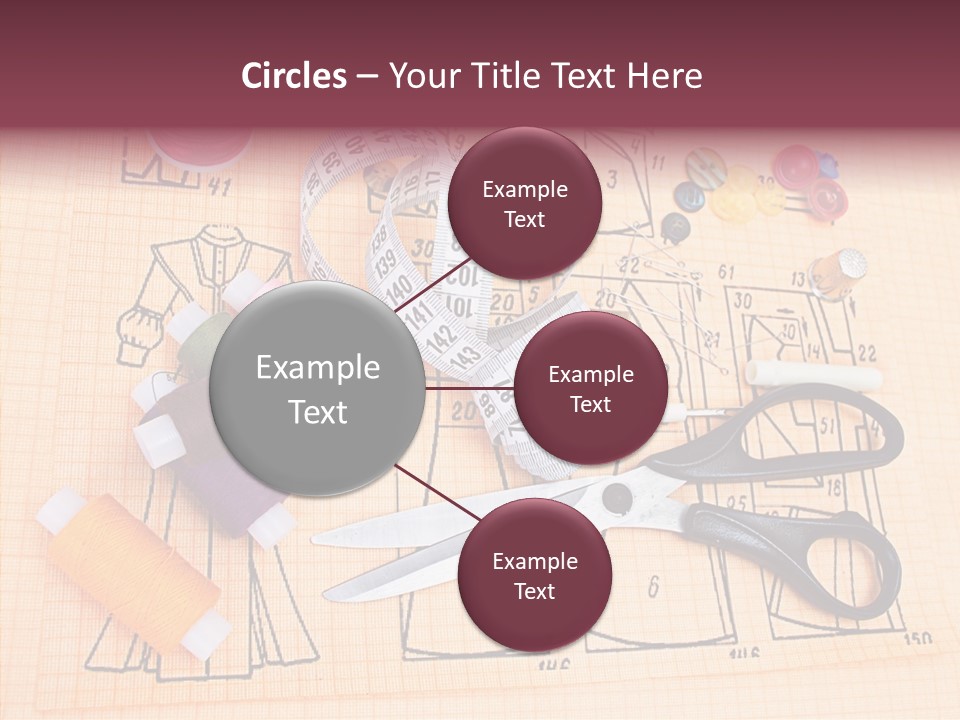 Bobbin Fiber Thread PowerPoint Template