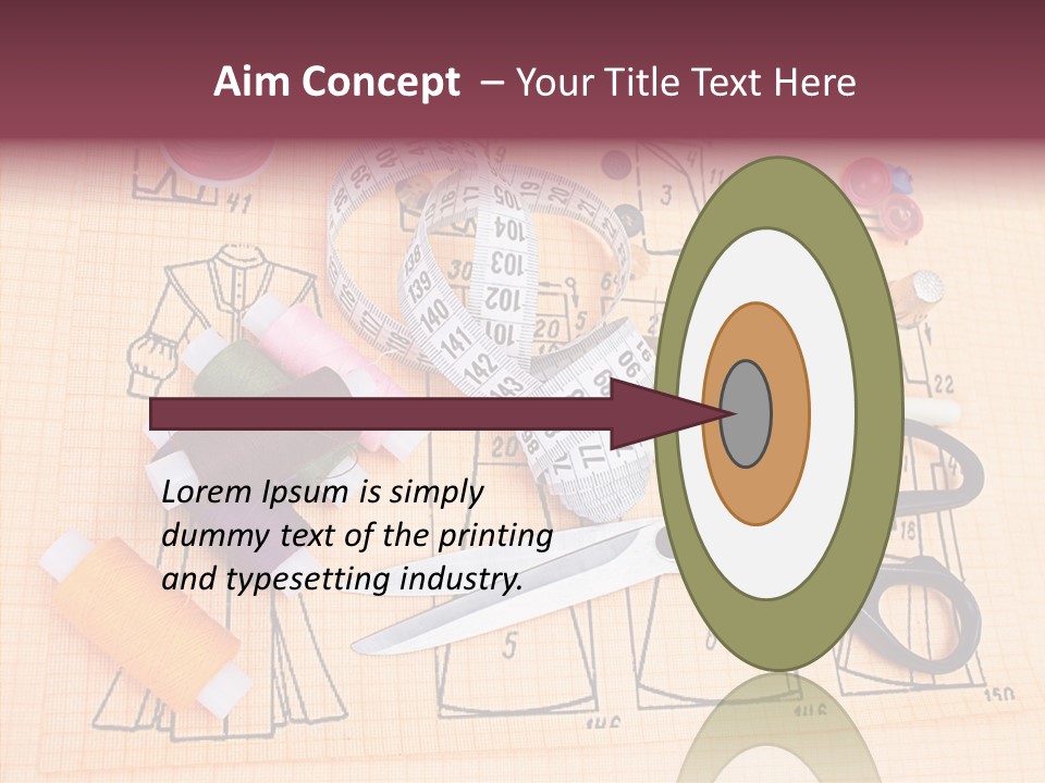 Bobbin Fiber Thread PowerPoint Template