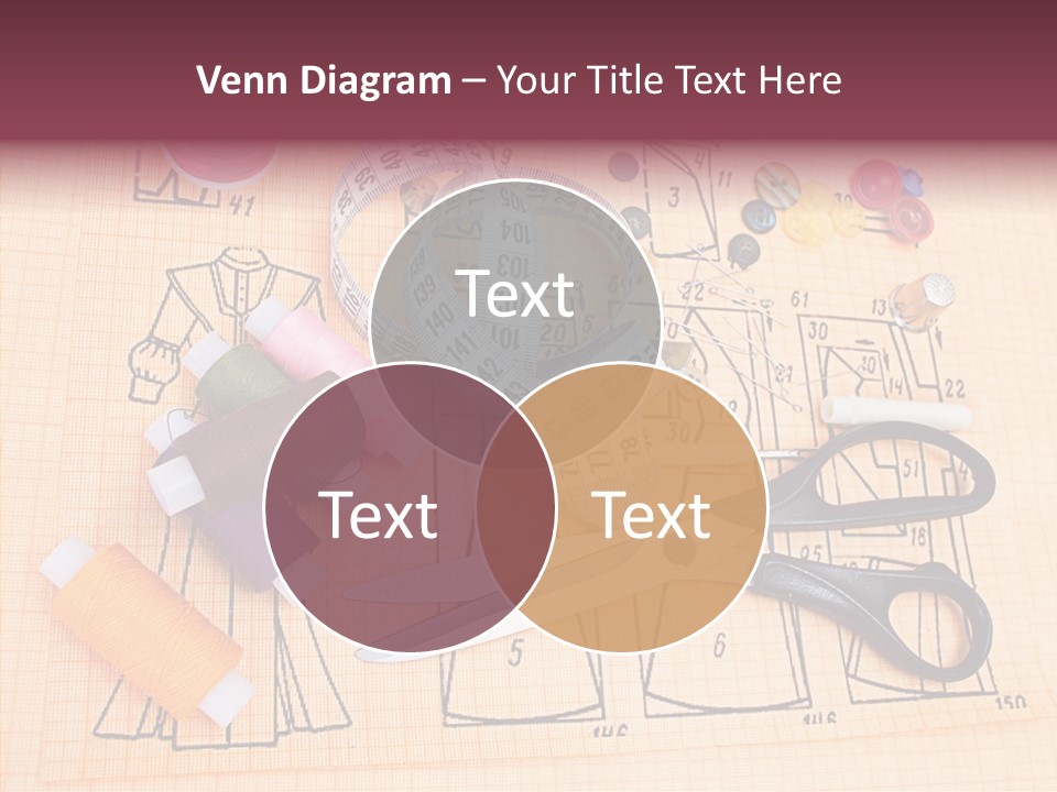 Bobbin Fiber Thread PowerPoint Template