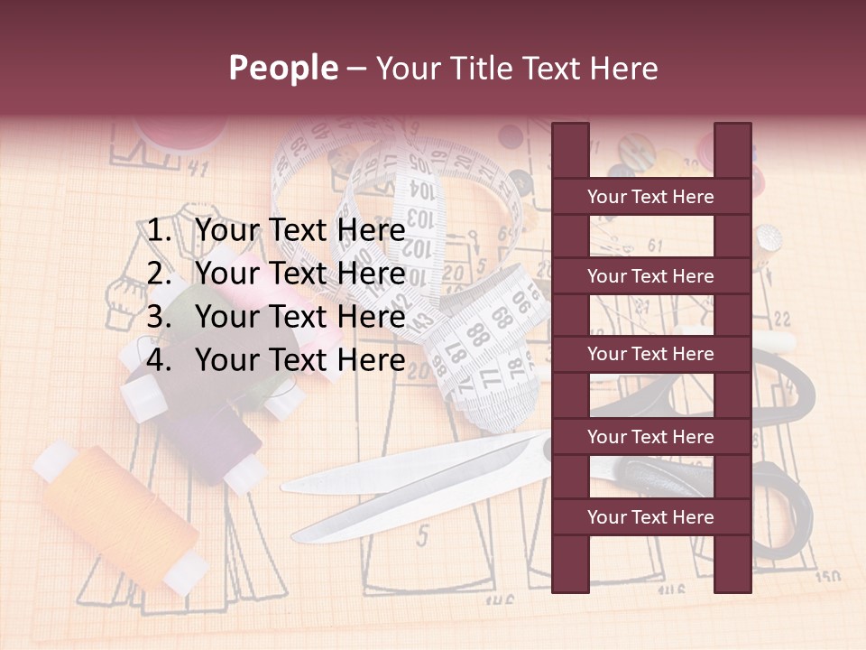 Bobbin Fiber Thread PowerPoint Template