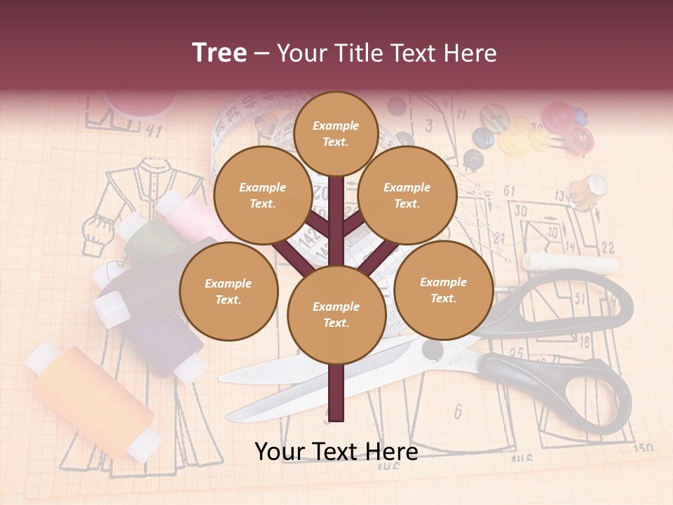 Bobbin Fiber Thread PowerPoint Template