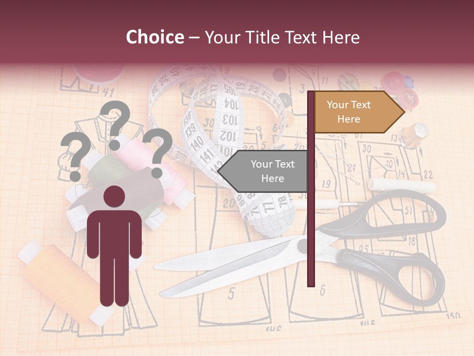 Bobbin Fiber Thread PowerPoint Template