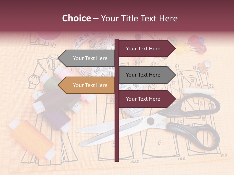 Bobbin Fiber Thread PowerPoint Template