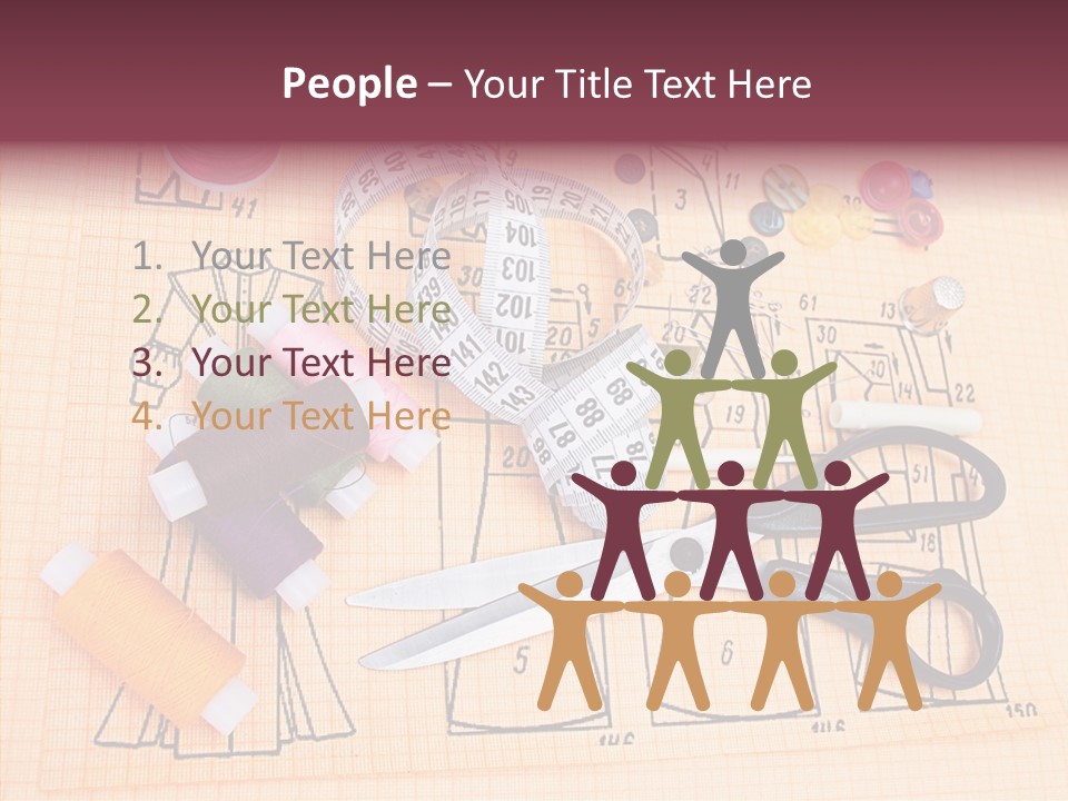 Bobbin Fiber Thread PowerPoint Template