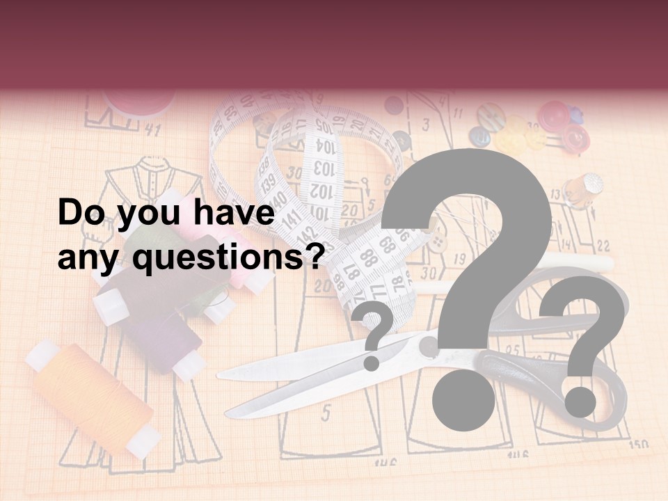 Bobbin Fiber Thread PowerPoint Template